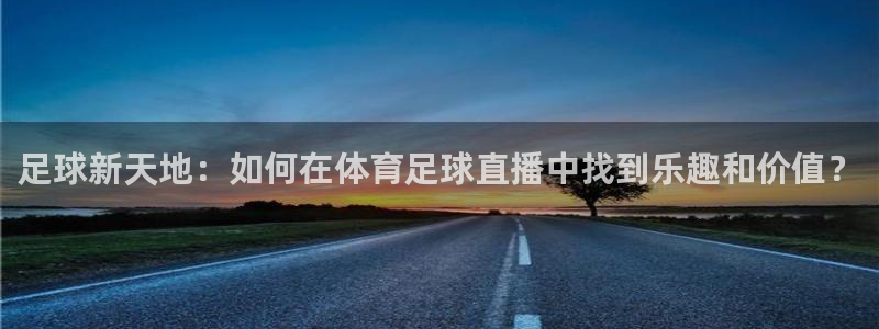 足球新天地：如何在体育足球直播中找到乐趣和价值？