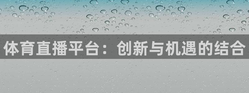 体育直播平台：创新与机遇的结合