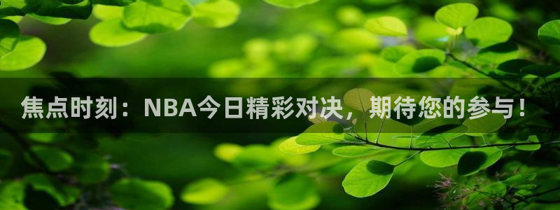 焦点时刻：NBA今日精彩对决，期待您的参与！