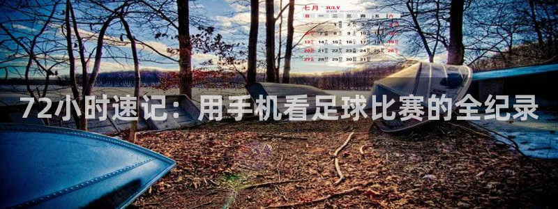 72小时速记：用手机看足球比赛的全纪录
