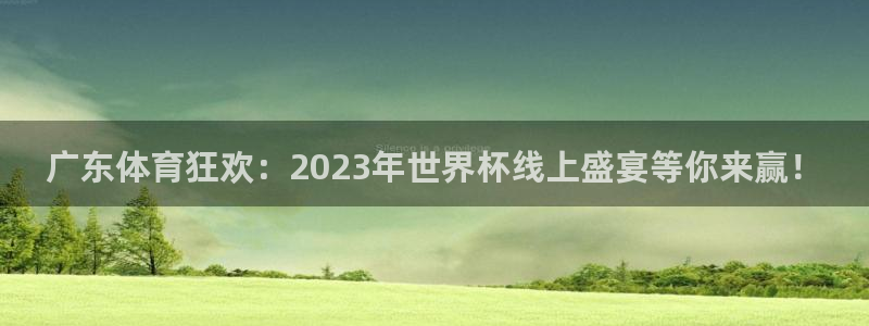 广东体育狂欢：2023年世界杯线上盛宴等你来赢！